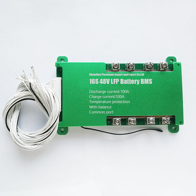 ネジ式85v LiFePO4電池BMS共通の左舷16S 48V 100A BMSに抗しなさい