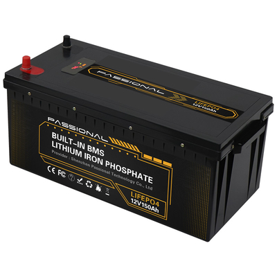RVの太陽エネルギーのための長い生命12v 150ah再充電可能なLiFePO4リチウム電池のパック