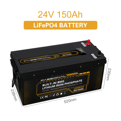 BMSの電気フォークリフトEVの太陽系のエネルギー蓄積LFP電池のパック24V 150Ah