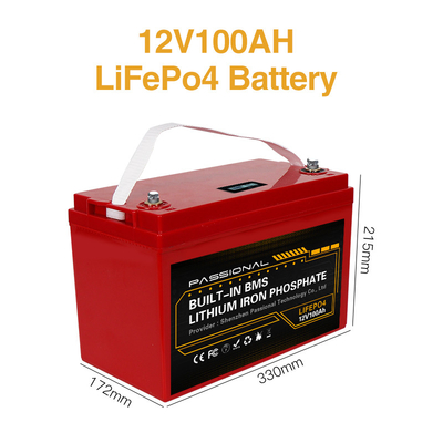 エネルギー蓄積の電気フォークリフトEVのスクーターEのバイクのための12V 100Ah LiFePO4のリチウム電池のパック