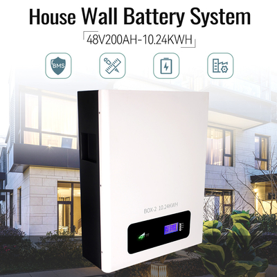 10kwh 48V 200Ah 51.2v LiFePO4のリチウム電池は壁に取り付けられたタイプを詰める