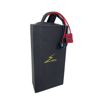黒い60v 53ah 16S11P LiFePO4のリチウム電池のパック21700